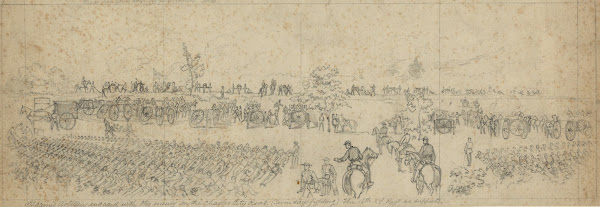 Slocums Artillery engaged with the enemy on the Charles City Road Seven days fig