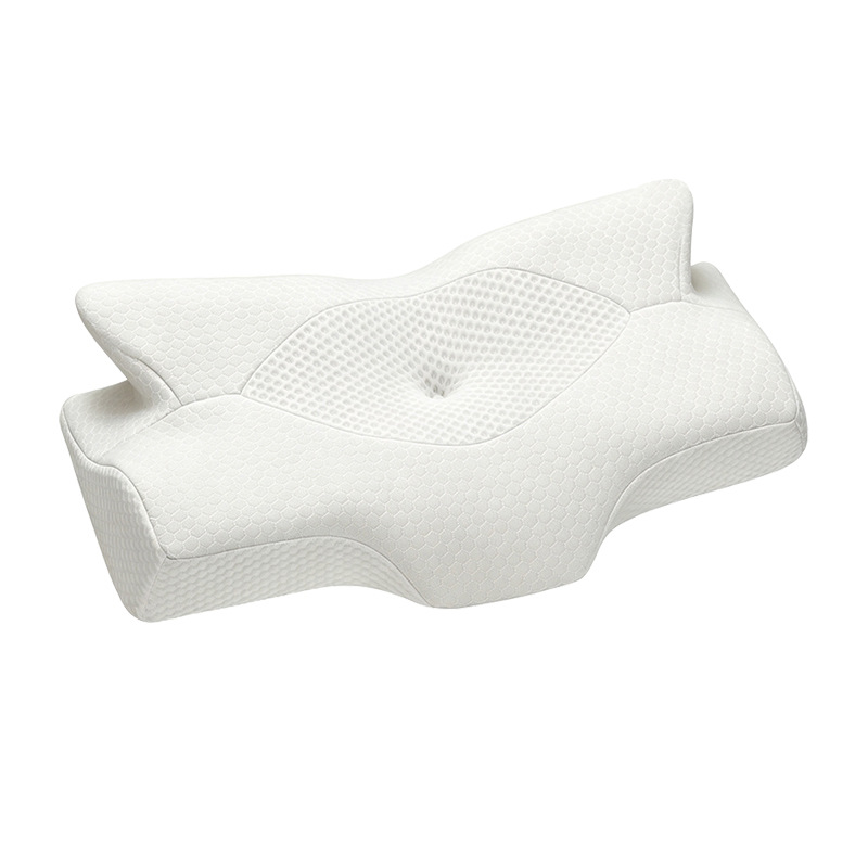 Memory foam neck support pillow, butterfly shape