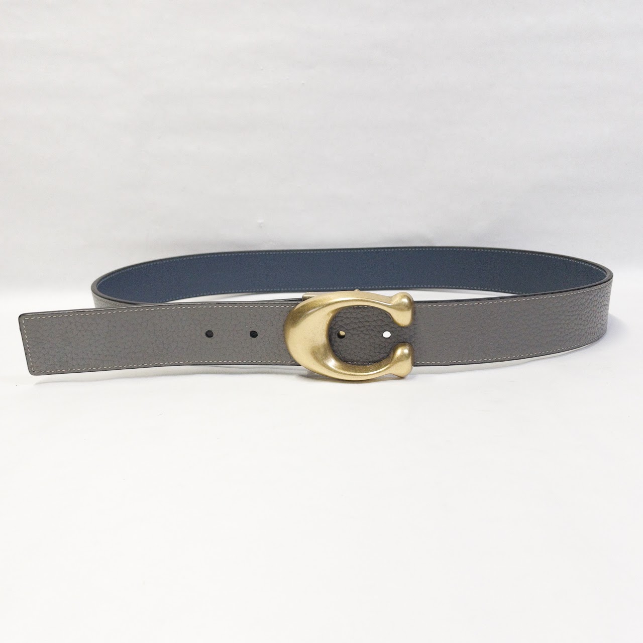 Coach "C" Buckle Reversible Belt