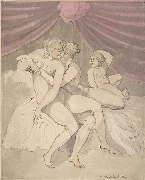 Nude Couple Embracing 17801827