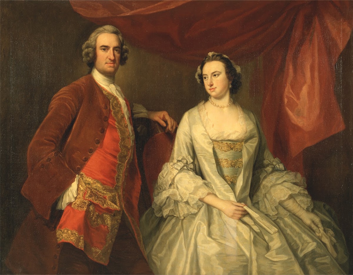 A Man and a Woman Possibly of the Missing Family of Little Park House Wickham Ha