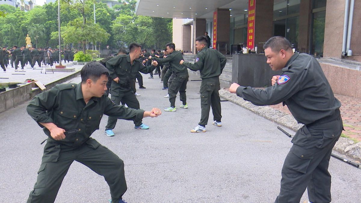 Bản lĩnh cảnh sát cơ động dự bị từ thao trường đến thực chiến - Đài Phát thanh và truyền hình Hà Nội