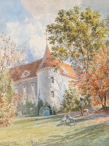 Jagdschlössl im herbstlichen Sonnenlicht
