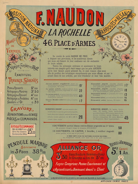 F Naudon La Rochelle horlogerie maison fondée en 1892 1898