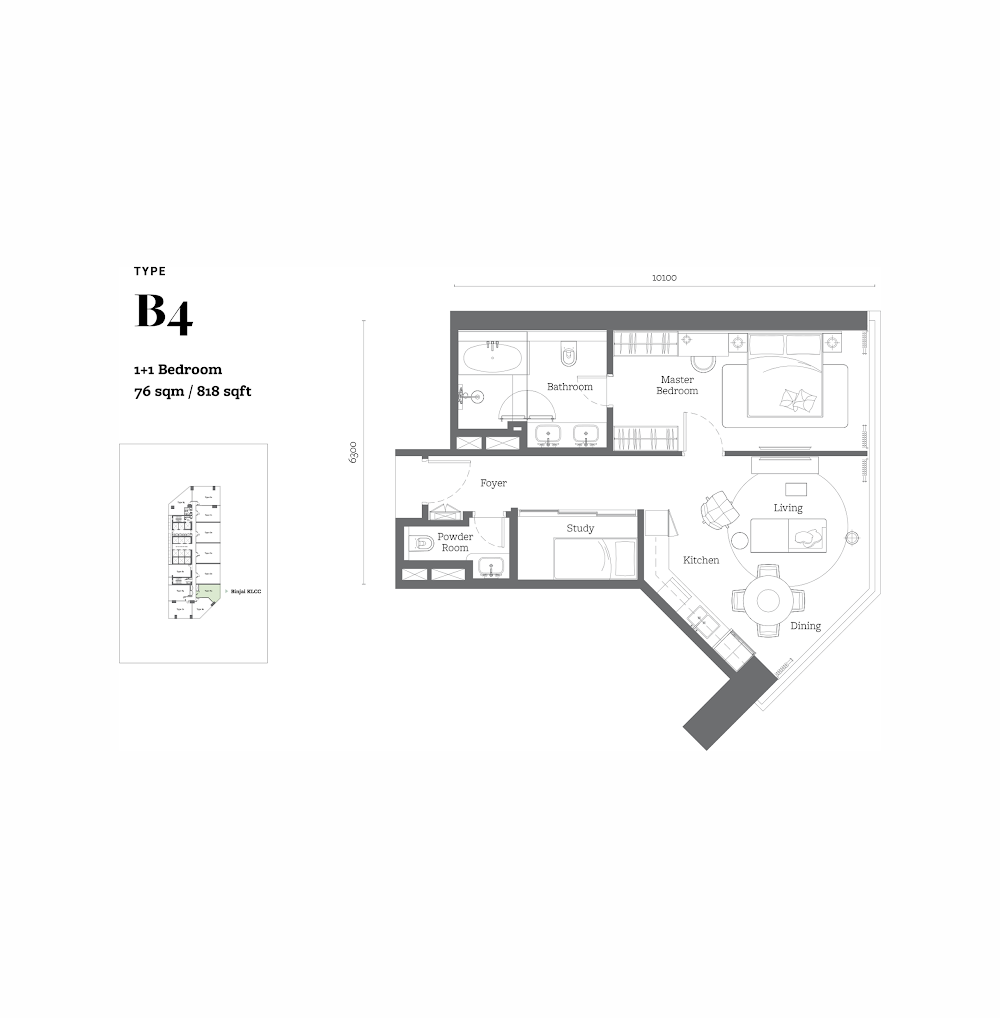 Jewel by Oxley KL City Centre floor plan