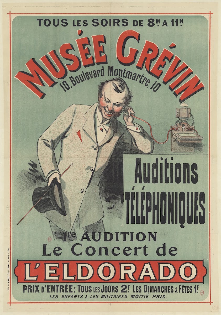 Musée Grévin Auditions téléphoniques 1re audition le concert de lEldorado 1883