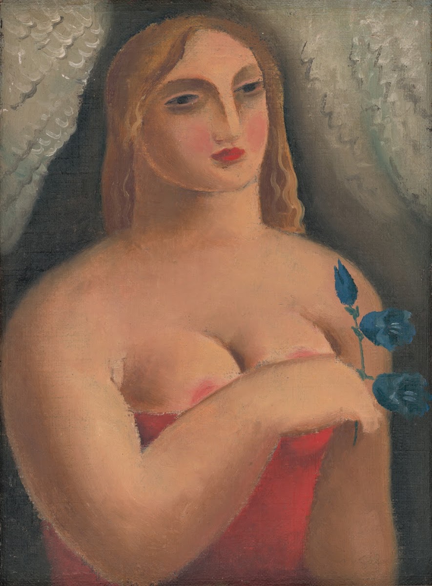 Woman With Bellflowers 1928