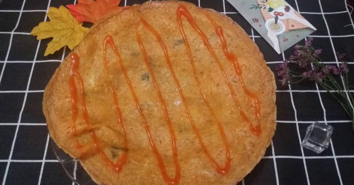 Crepe kim chi bằng bột năng