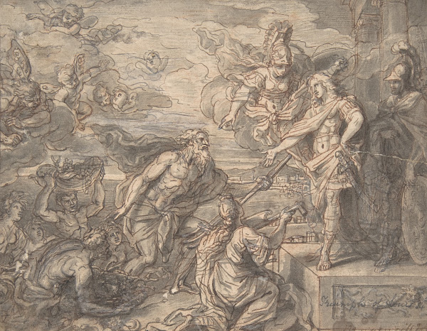 Neptune and other Marine Deities Paying Homage to Louis XIV