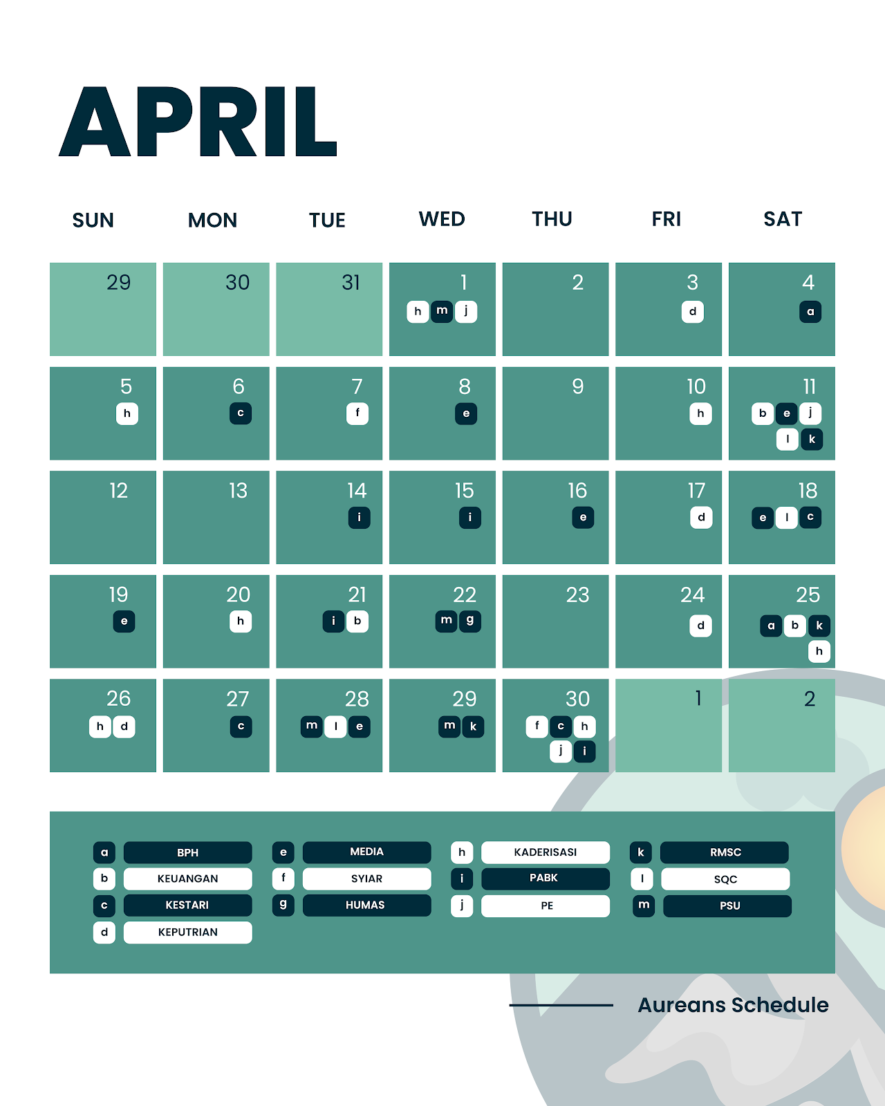 Aureans Schedule