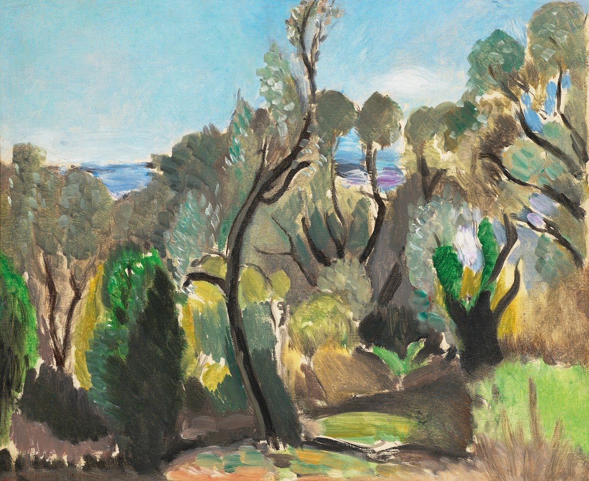 Paysage aux environs de Nice ou Les Oliviers ou Coin du Mont Boron 1918