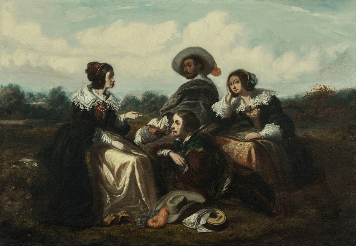Le RéCit Personnages En Costume Louis XIII 1830