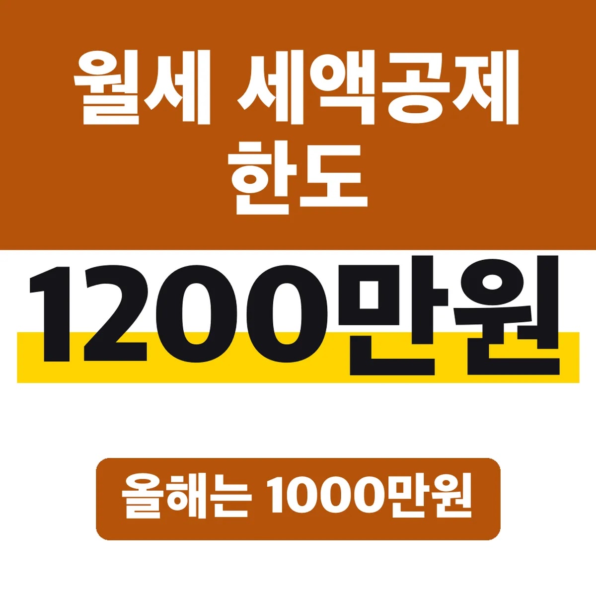 월세 세액공제 한도 1200만원, 올해는 1000만원