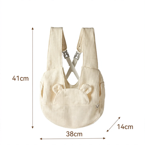Haustiertasche aus Segeltuch, Kopf oben