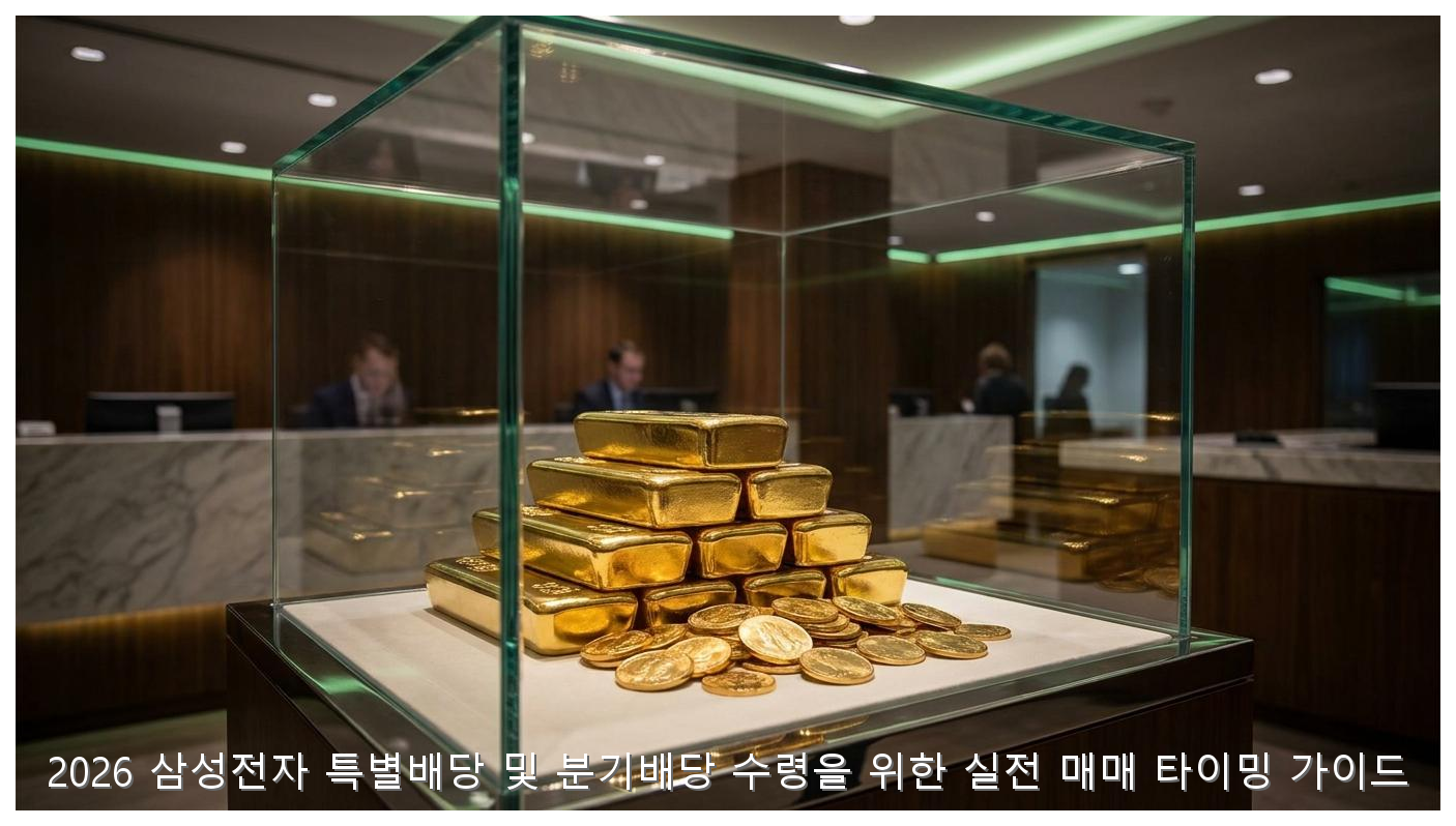 2026 삼성전자 특별배당 및 분기배당 수령을 위한 실전 매매 타이밍 가이드 핵심 안내 및 분석 인포그래픽 (3)