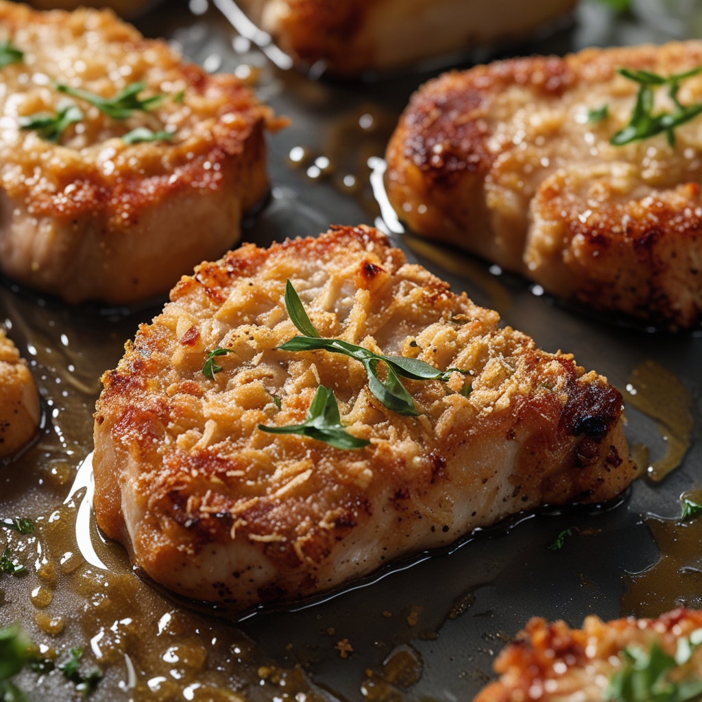 Crispy Parmesan Crusted Pork Chops - Easy Homemade Dinner Recipe finished