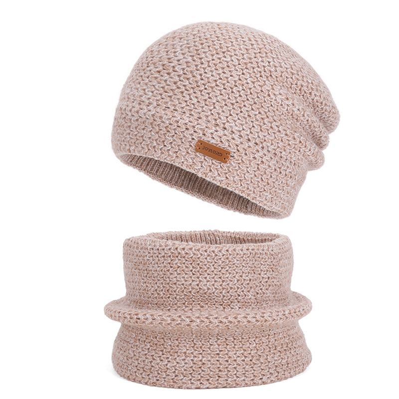 Women’s Winter Set: Knitted Hat and Scarf with Lining