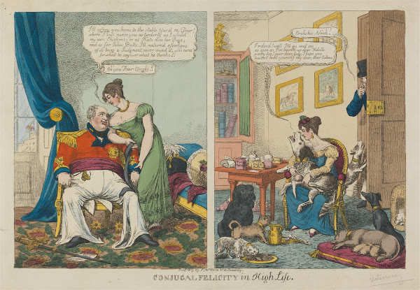 Conjugal Felicity in High Life 1819