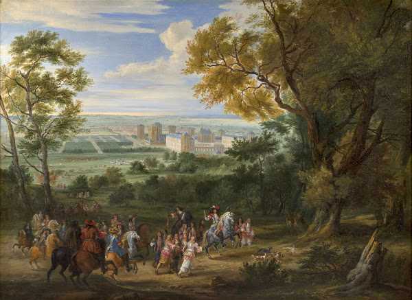 View Of The ChâTeau De Vincennes Or The Departure Of Louis XIV For The Hunt