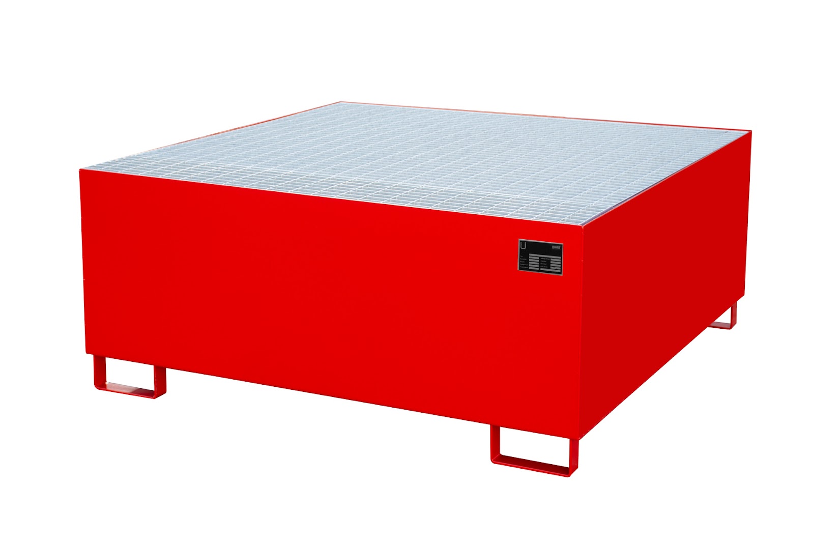 Opvangbak AW 1000, gelakt, Vuurrood