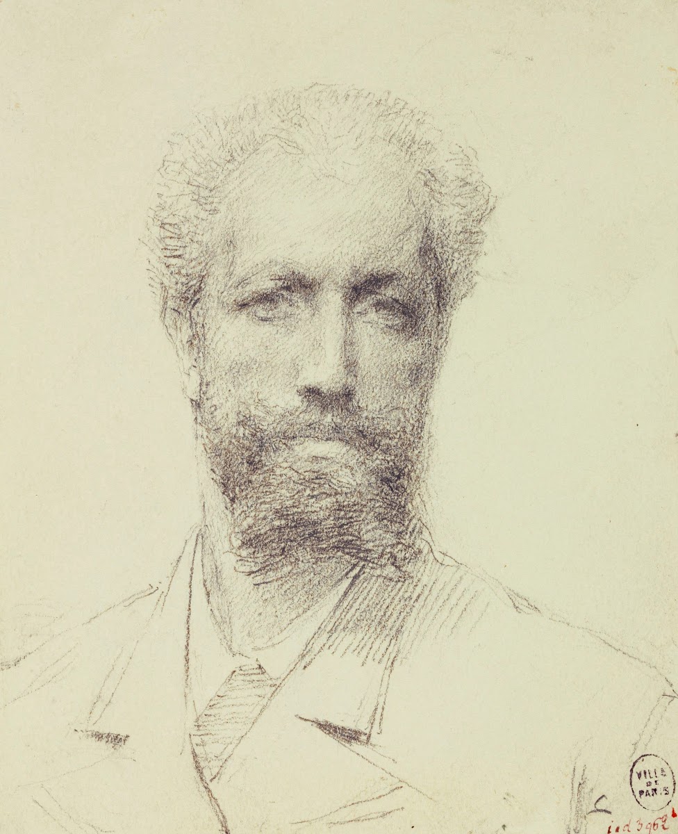 Autoportrait de Briguiboul peintre sculpteur et amateur descrime 1885