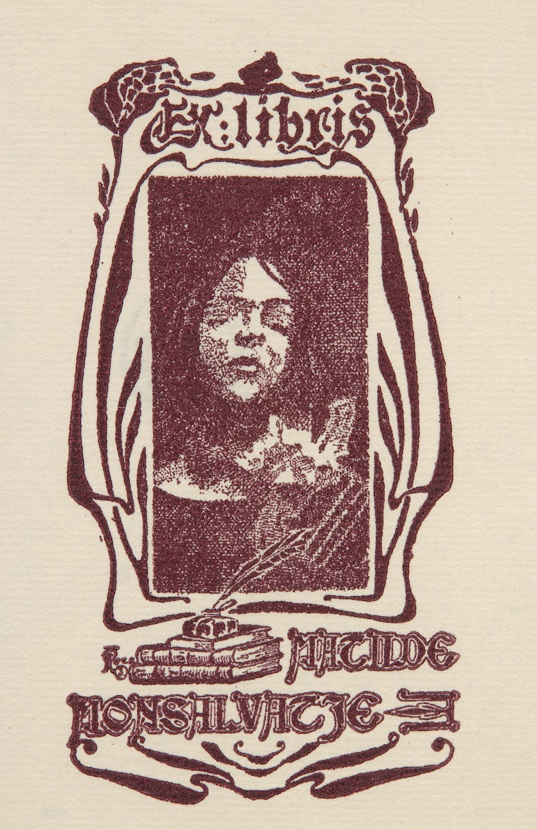Ekslibris Matilde Monsalvatje after 1910