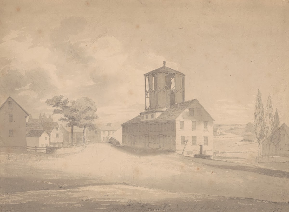 Mill at Ipswich on road to Newbury Port 1810