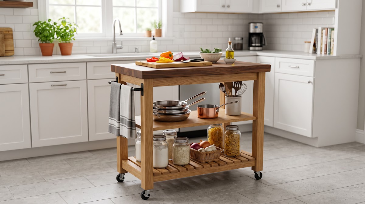 Best Small Kitchen Island Carts for Apartments (2026) - BEST PREMIUM — IN CONTEXT