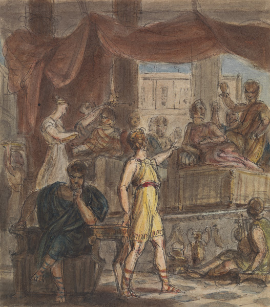 Study of a Roman Banquet Scene