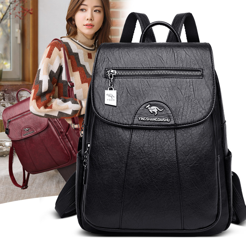 Women's Backpack, PU Leather, Vintage Style