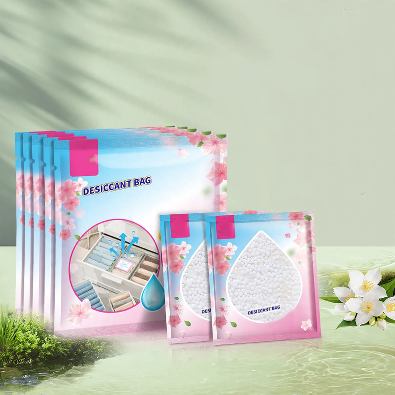 Hanging dehumidifier bag for wardrobes