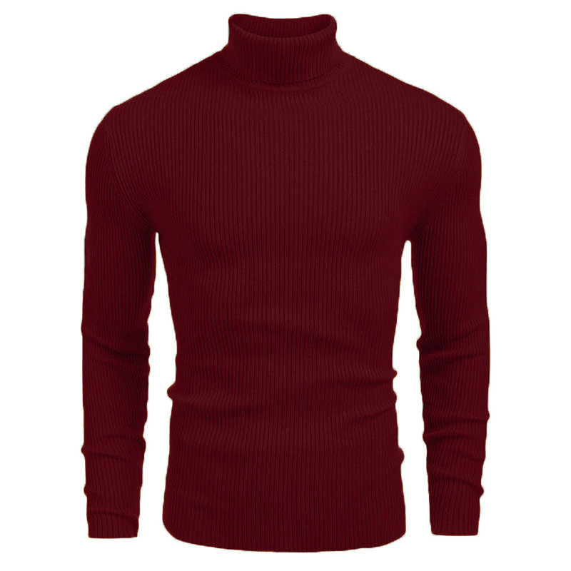 Men's turtleneck sweater, long sleeve, knit