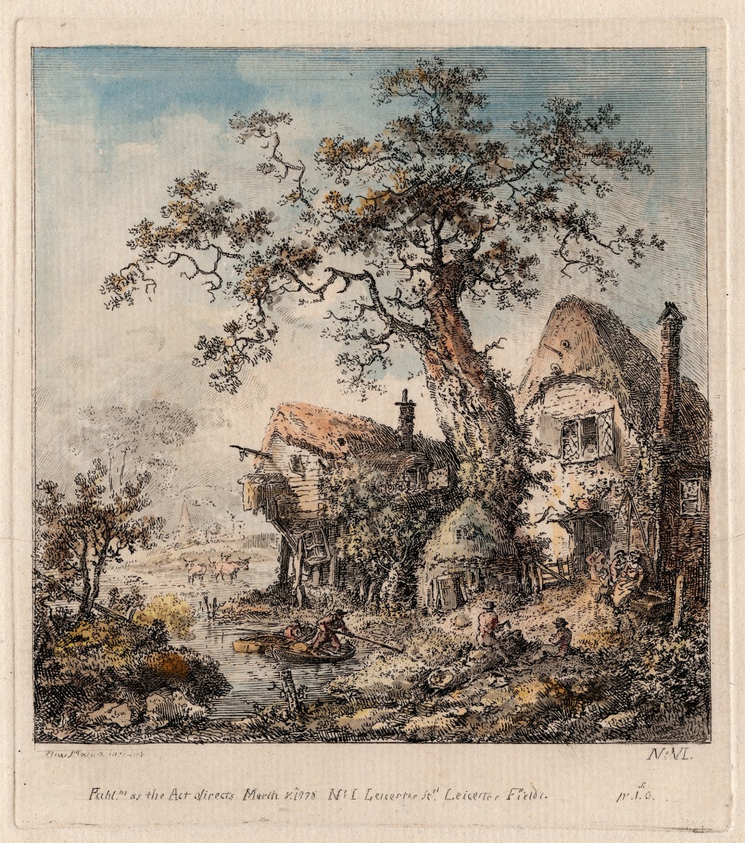 Rustic Scene with Cottage 1778