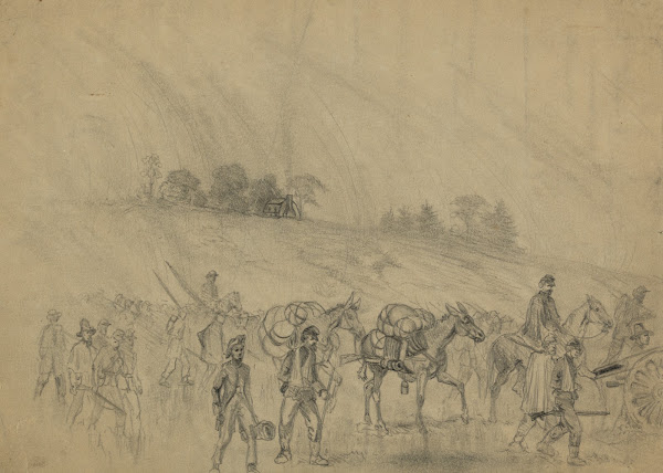 A rainy day The army on the march 1864
