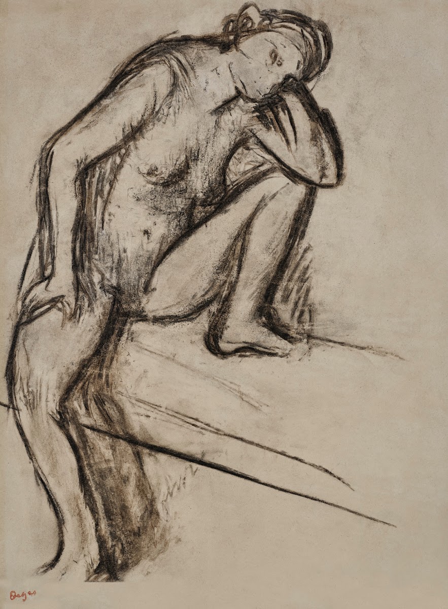 Femme assise Etude de nu
