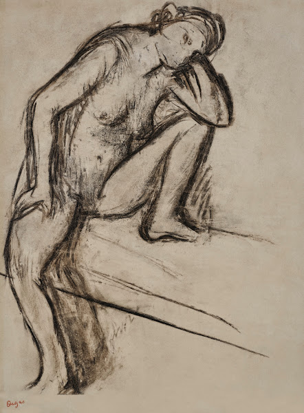 Femme assise Etude de nu