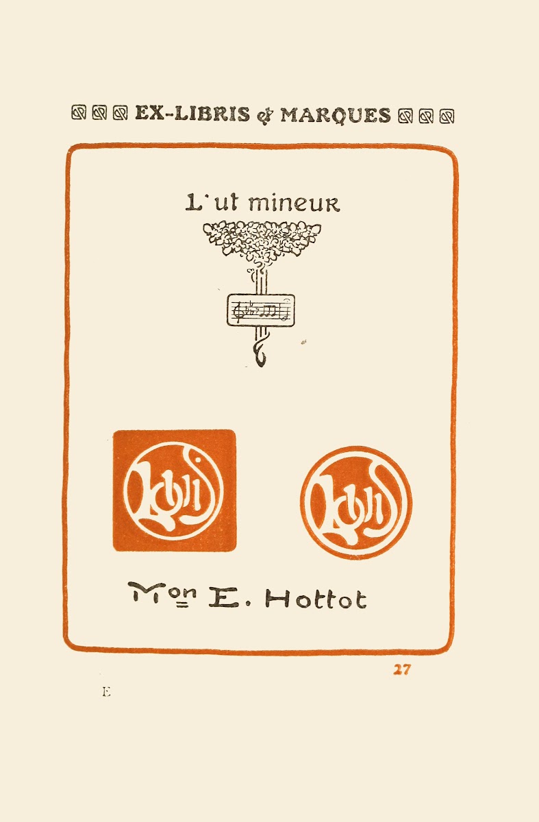 Le second livre des monogrammes, marques, cachets et es libris Pl.25 1908