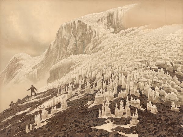 Zackenfirn On Chimborazo West Summit 1890