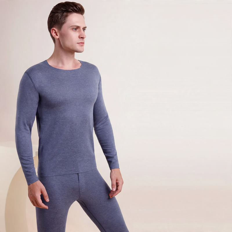 Thermal underwear set for men and women, crew neck