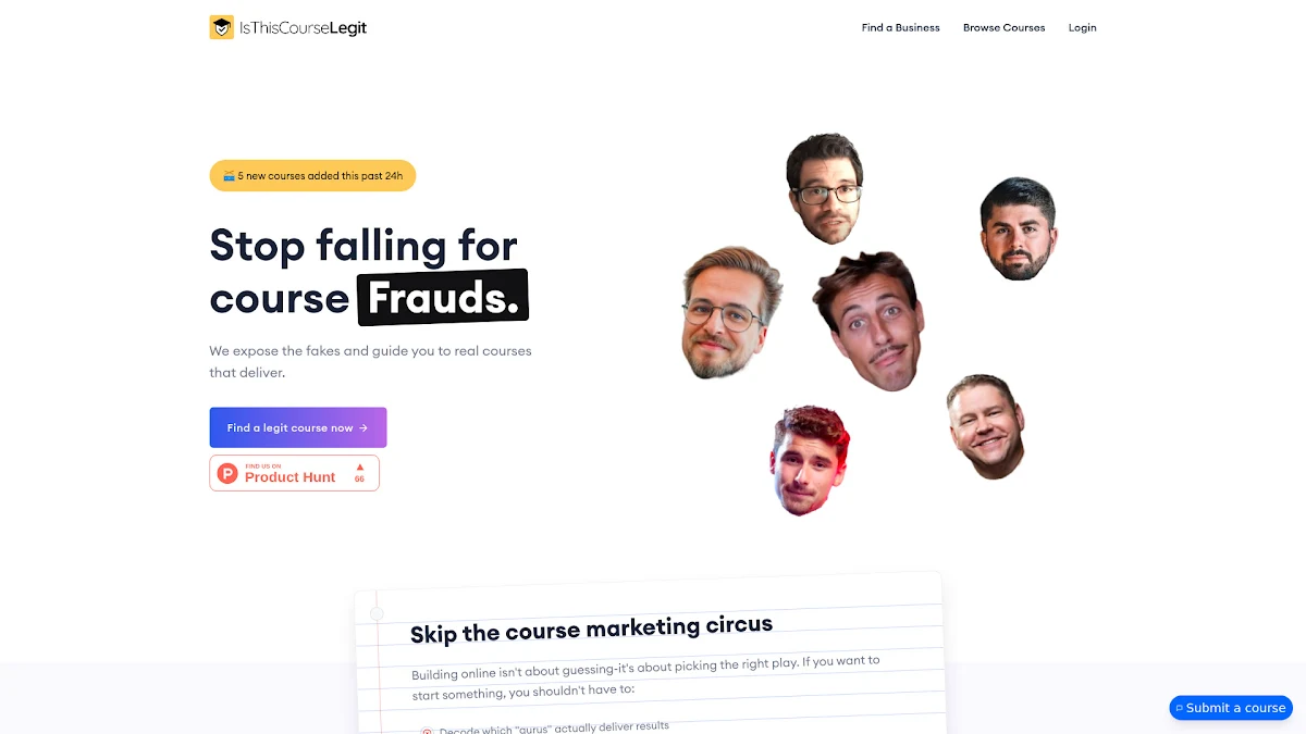 Captura de Is This Course Legit-