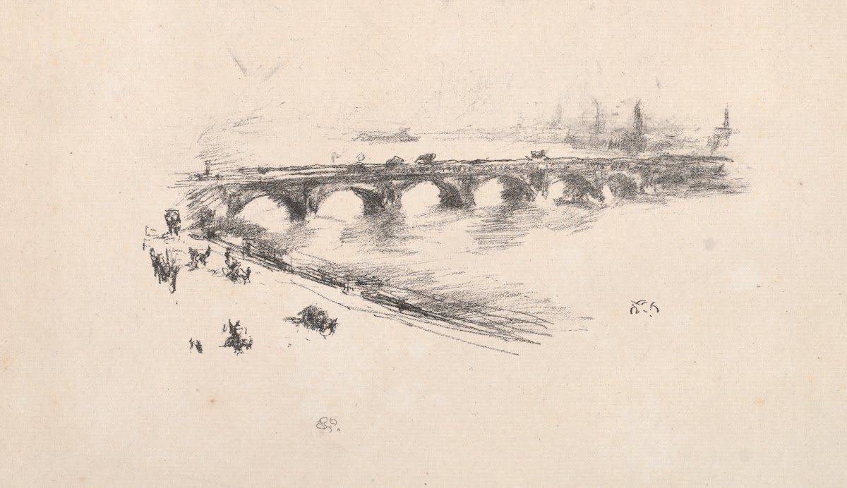 Evening Little Waterloo Bridge 1896