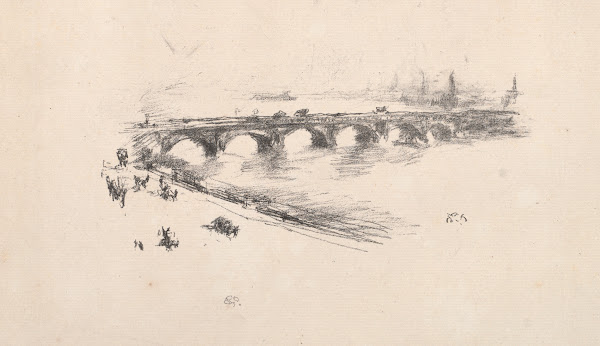 Evening Little Waterloo Bridge 1896
