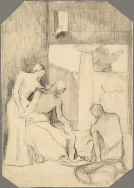 Etude de personnages scène dintérieur
