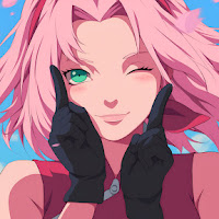 Naruto Sakura Winking Charming Anime - PC & Mobile Wallpaper 4K