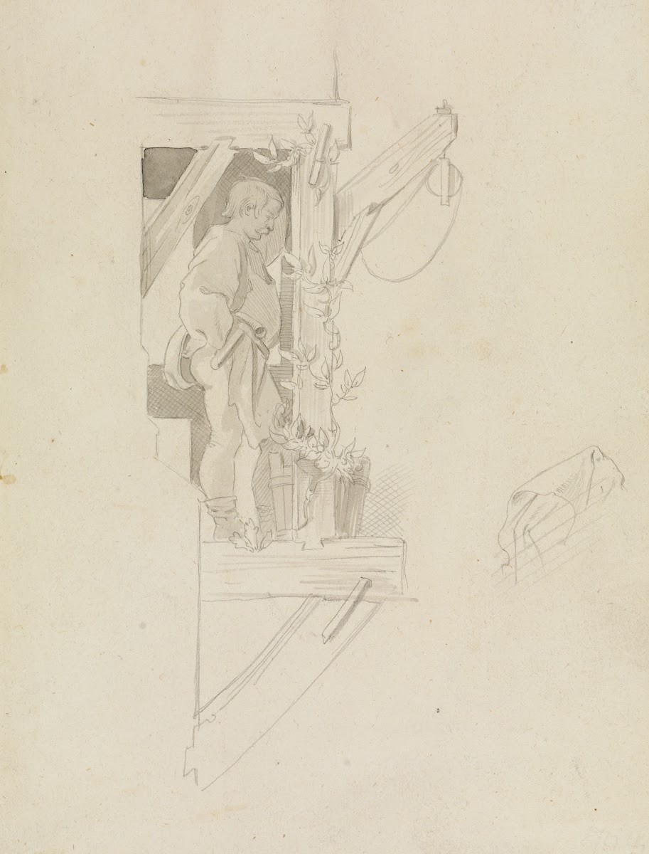 Moritz von Schwind auf dem Baugerüst 1838 1839