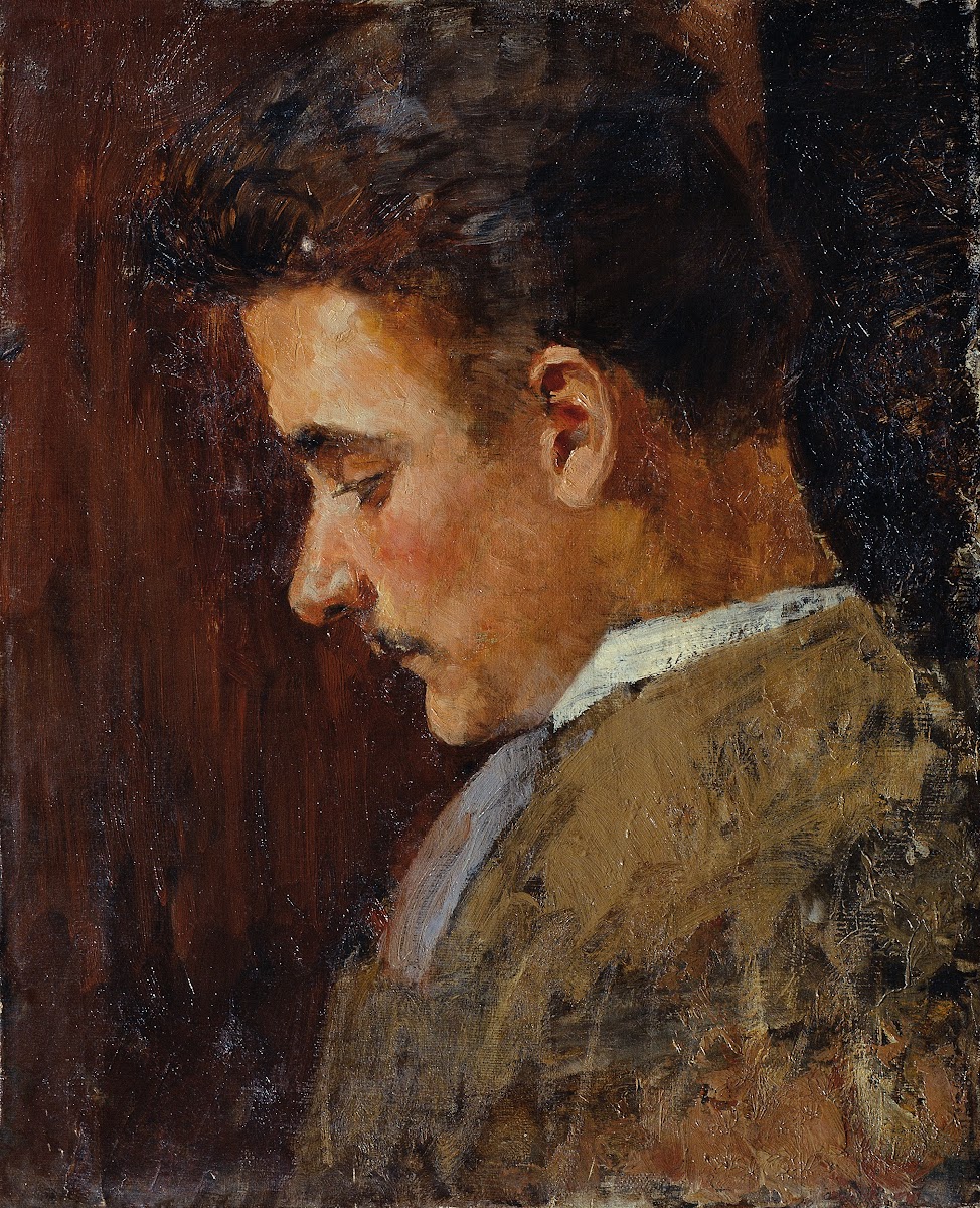Jugendbildnis Rudolf Steindl Schwager des Künstlers 1895