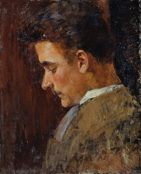Jugendbildnis Rudolf Steindl Schwager des Künstlers 1895