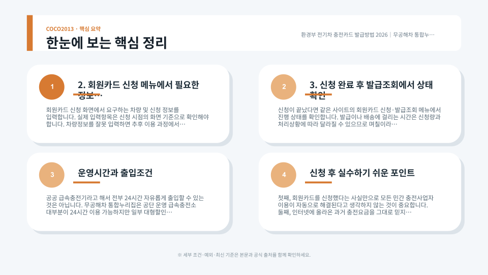 전기차 공공 급속충전소에서 회원카드와 비회원 결제 방법을 비교하는 충전 장면