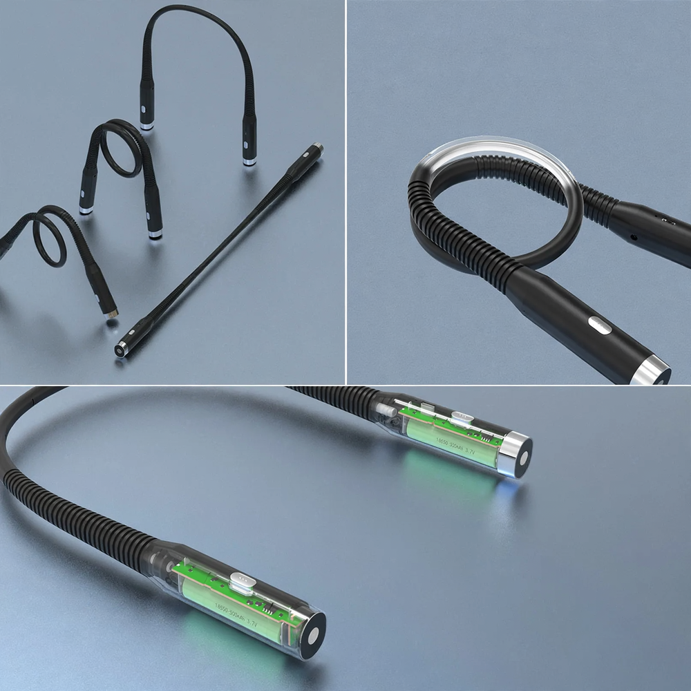 LED Neck Reading Lamp, USB rechargeable