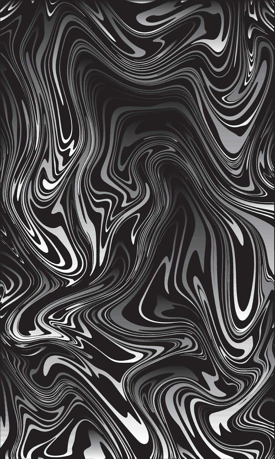Abstract Fluid Black White Picture